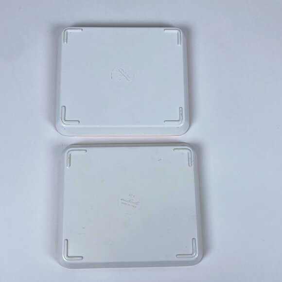 Set of 2 Mebel Melamine Botanical Floral Trays Snack Trinket Made in Italy - Picture 11 of 12